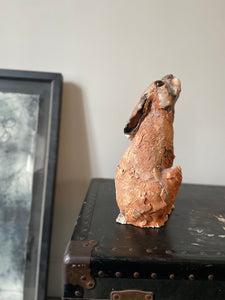 'Star Gazer' - Irish Hare - Handmade Ceramic Sculpture