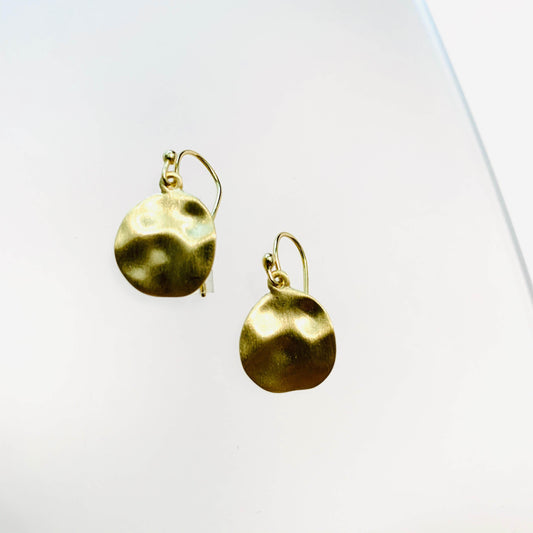 Gold Cornflake Earrings