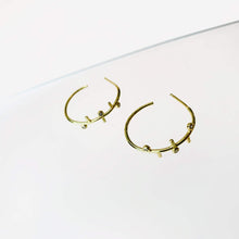 Load image into Gallery viewer, Gold Geometric Hoop Earrings
