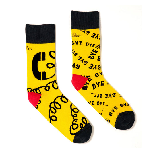 BYE BYE BYE - Funny Irish Socks Made in Ireland