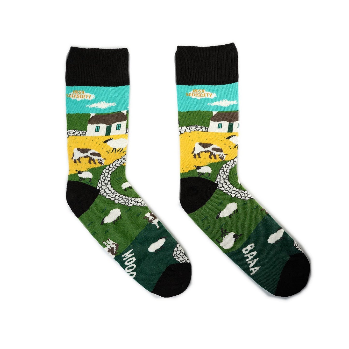THE IRISH LANDSCAPE - Funny Irish Socks Made in Ireland