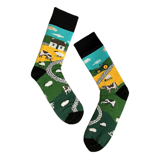 THE IRISH LANDSCAPE - Funny Irish Socks Made in Ireland