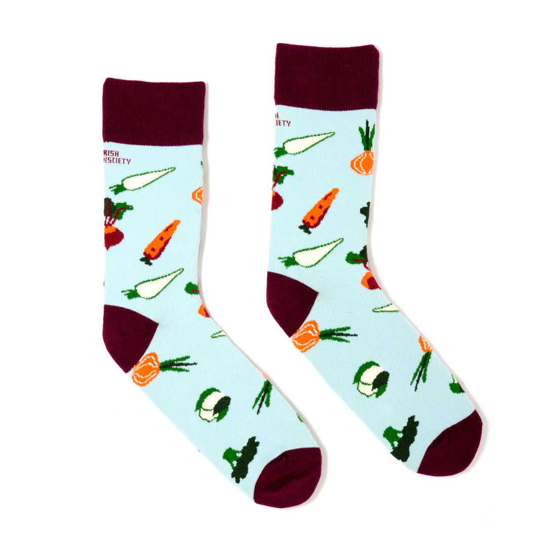 EAT YOUR VEGETABLES - Funny Irish Socks Made in Ireland