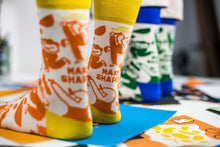 Load image into Gallery viewer, Fushia Orange - Funny Irish Socks Made in Ireland
