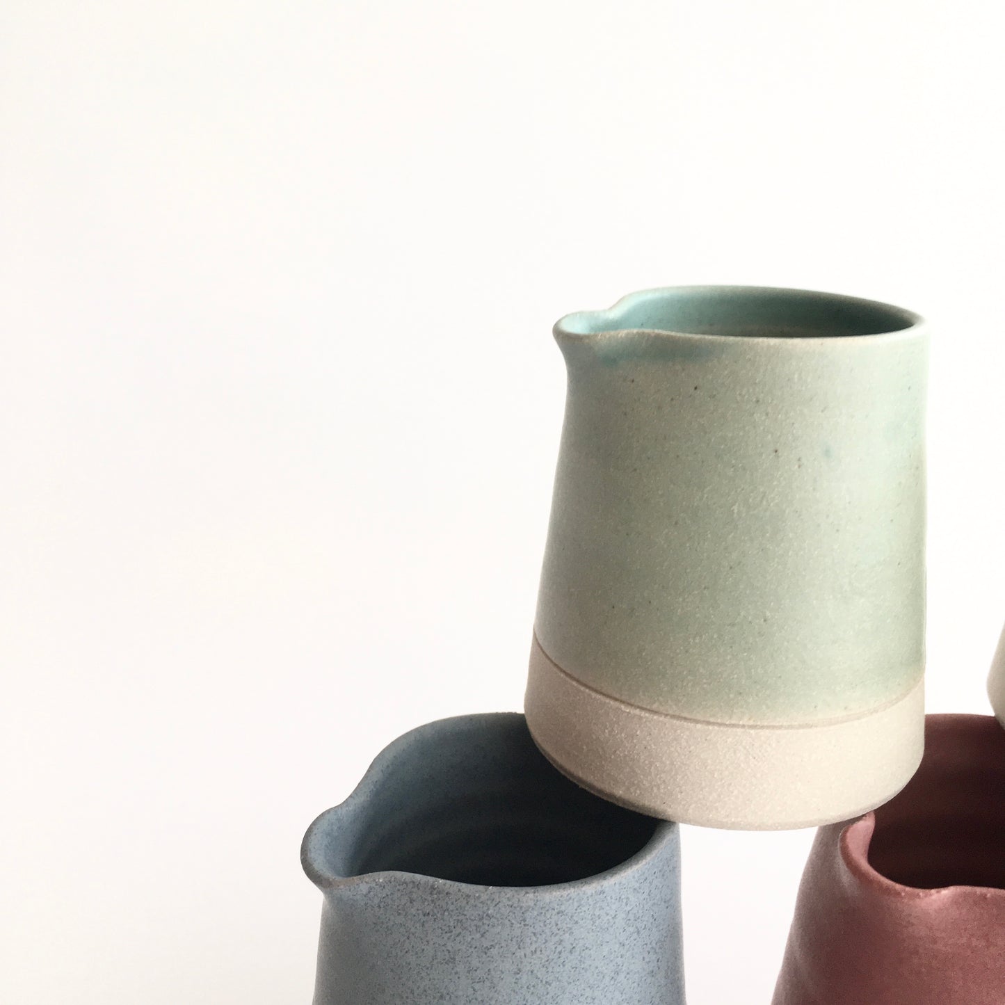 IRISH GREEN - Mini Creamer - Hand Thrown Contemporary Irish Pottery