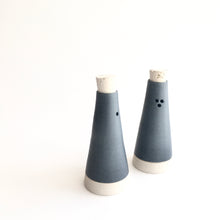 Load image into Gallery viewer, CHARCOAL - Salt &amp; Pepper Shaker - Hand Thrown Contemporary Irish Pottery
