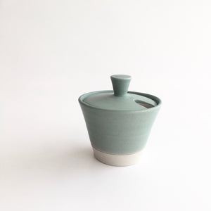 IRISH GREEN - Sugar Bowl - Hand Thrown Contemporary Irish Pottery