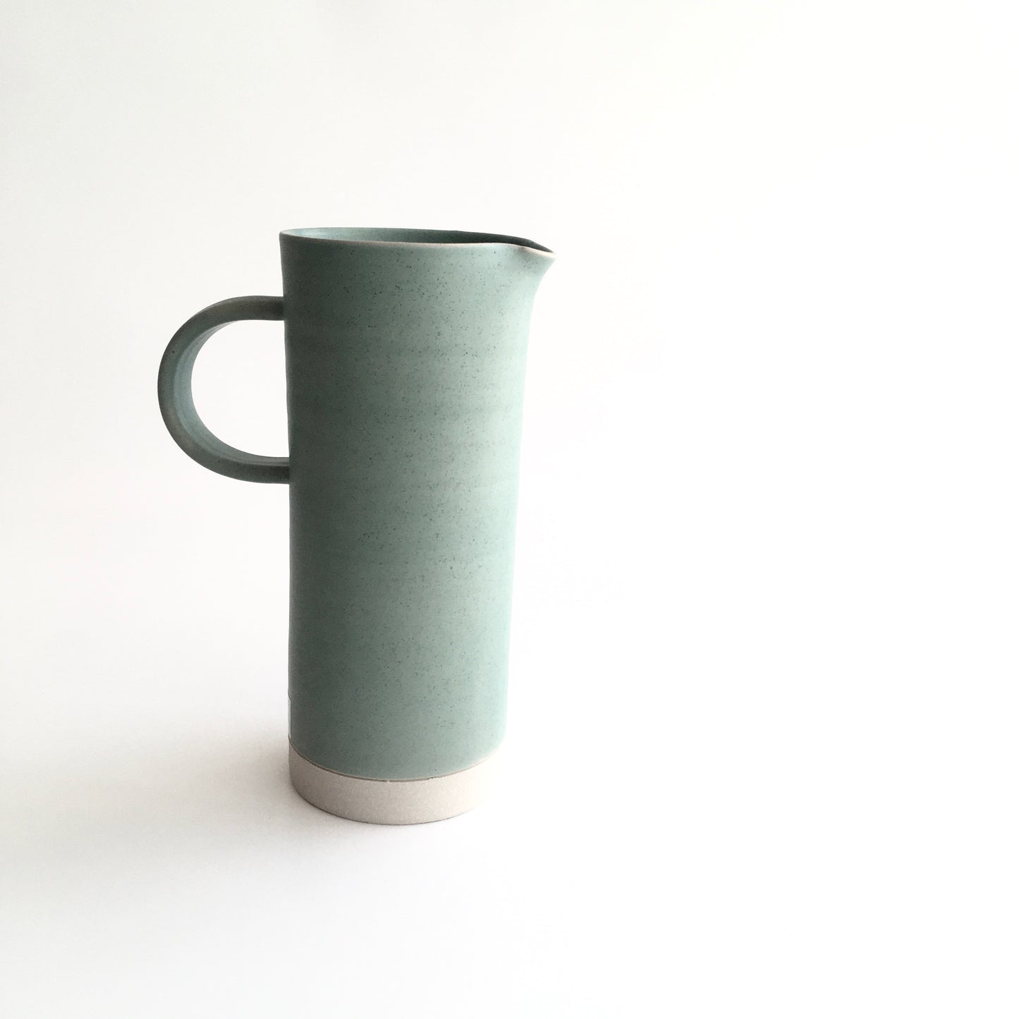 IRISH GREEN - Tall Handled Jug - Hand Thrown Contemporary Irish Pottery