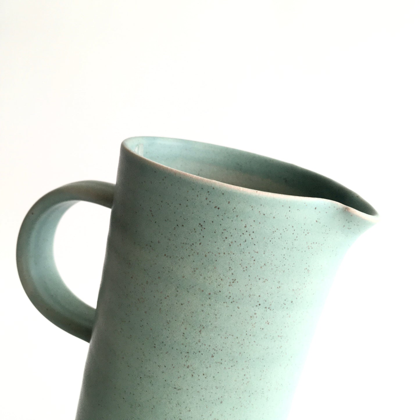 IRISH GREEN - Tall Handled Jug - Hand Thrown Contemporary Irish Pottery