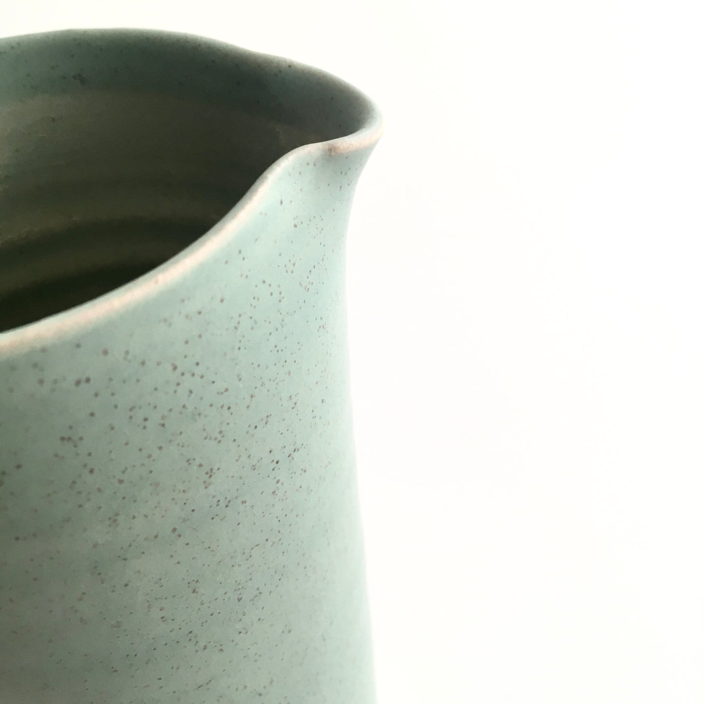 IRISH GREEN - Tall Handled Jug - Hand Thrown Contemporary Irish Pottery
