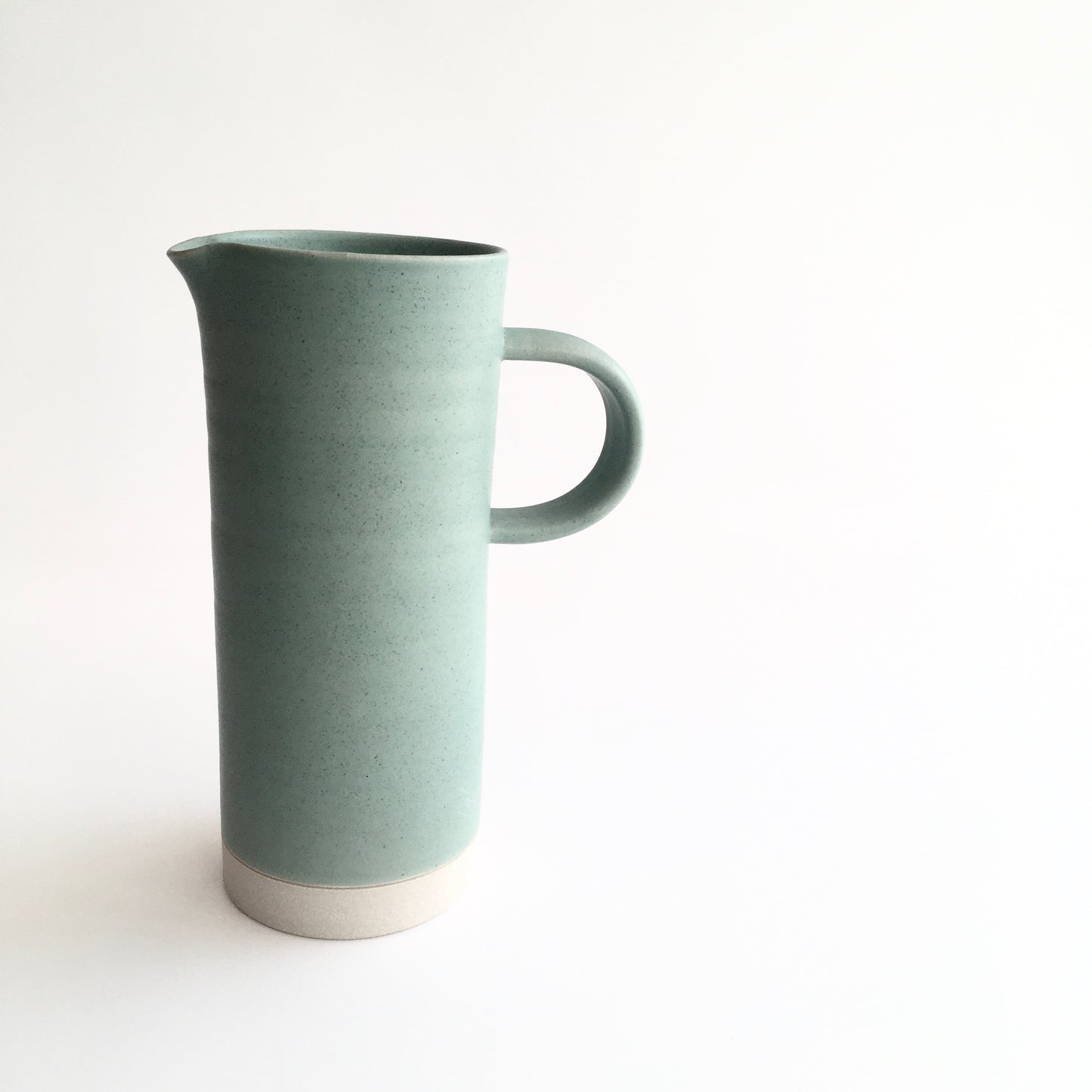 IRISH GREEN - Tall Handled Jug - Hand Thrown Contemporary Irish Pottery