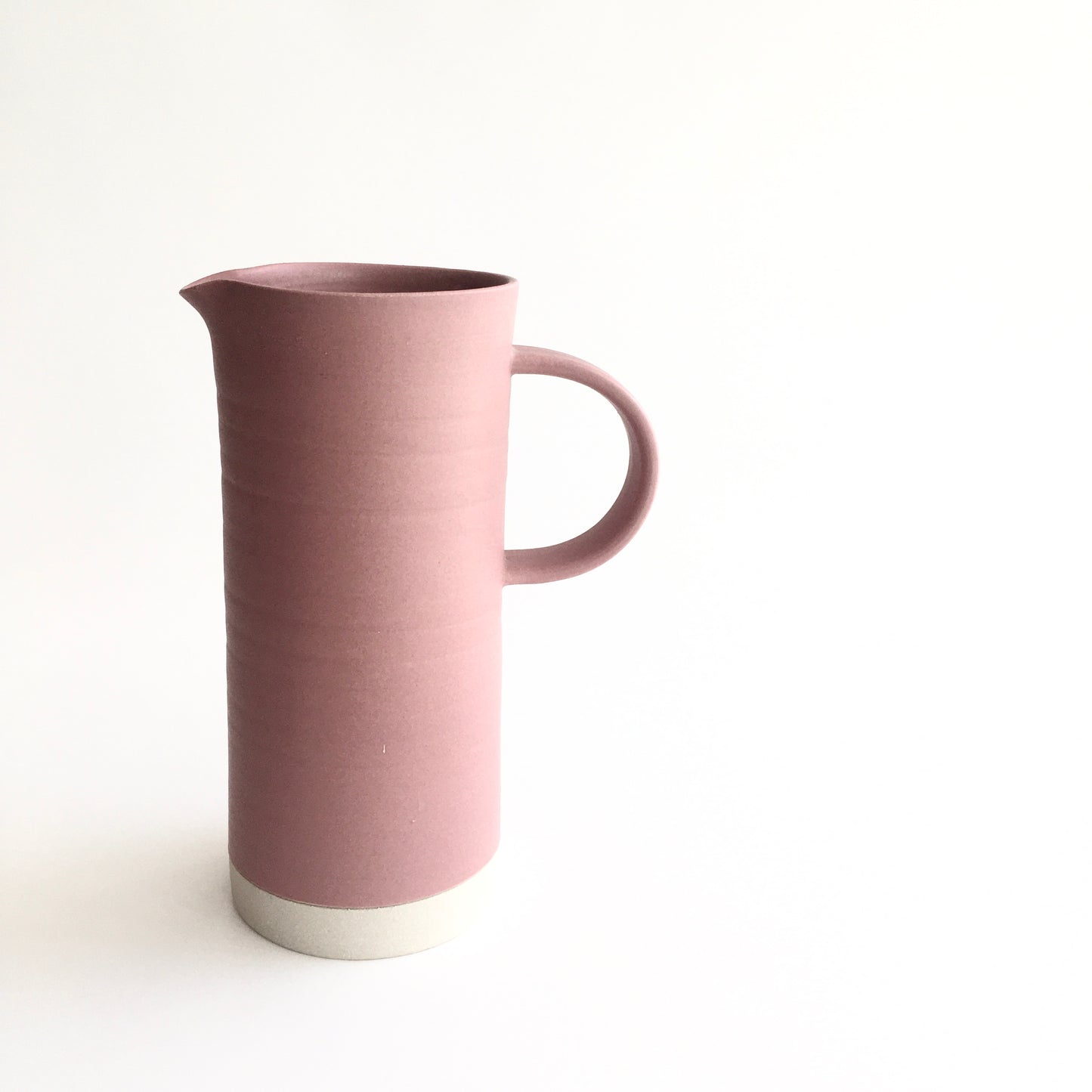 CORAL - Tall Handled Jug - Hand Thrown Contemporary Irish Pottery