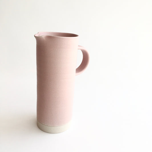PINK - Tall Handled Jug - Hand Thrown Contemporary Irish Pottery