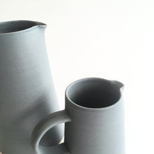 Load image into Gallery viewer, CONICAL JUG - Soft Grey - Handled - Hand Thrown Contemporary Irish Pottery
