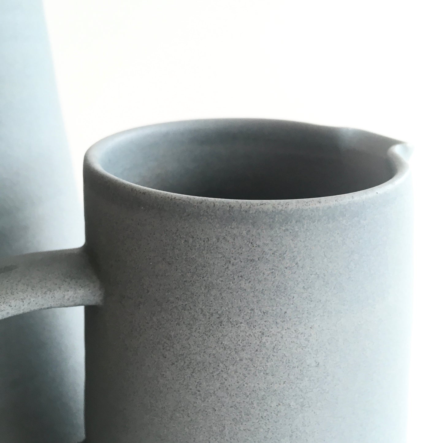 GREY - Conacle Jug - Handled - Hand Thrown Contemporary Irish Pottery