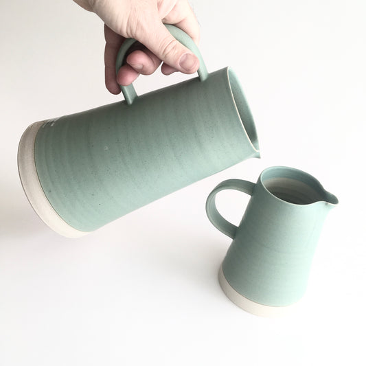 GREEN - Conical Jug - Hand Thrown Contemporary Irish Pottery