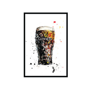 THE BLACK STUFF - Guinness Glass by Kathryn Callaghan
