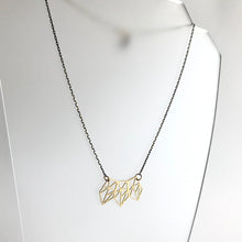 Load image into Gallery viewer, Three Point Brass Necklace - Kaiko - Made in Ireland
