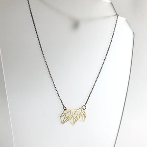 Three Point Brass Necklace - Kaiko - Made in Ireland