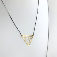 Load image into Gallery viewer, Rainbow Geometric Brass Necklace - Kaiko - Made in Ireland

