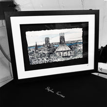 Load image into Gallery viewer, LIVERPOOL - Twin Cathedrals of Liverpool England - by Stephen Farnan
