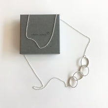 Load image into Gallery viewer, FADA - Beaten Oval Rings Necklace - Made in Ireland
