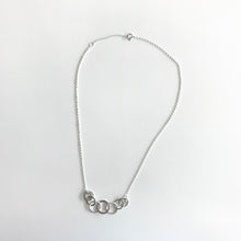 Load image into Gallery viewer, CARRAN - Beaten Oval Rings Necklace - Made in Ireland
