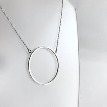 Load image into Gallery viewer, ANCAIRE - Silver Circle Pendant Necklace - Made in Ireland
