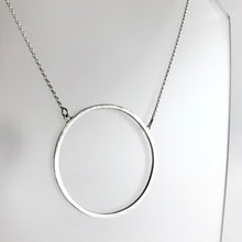 Load image into Gallery viewer, ANCAIRE - Silver Circle Pendant Necklace - Made in Ireland
