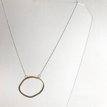 Load image into Gallery viewer, DRIFT - Gold Plated Textured Organic Pendant Necklace - Made in Ireland
