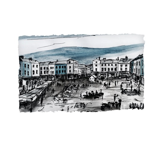 Market Day, Dungarvan - County Waterford by Stephen Farnan