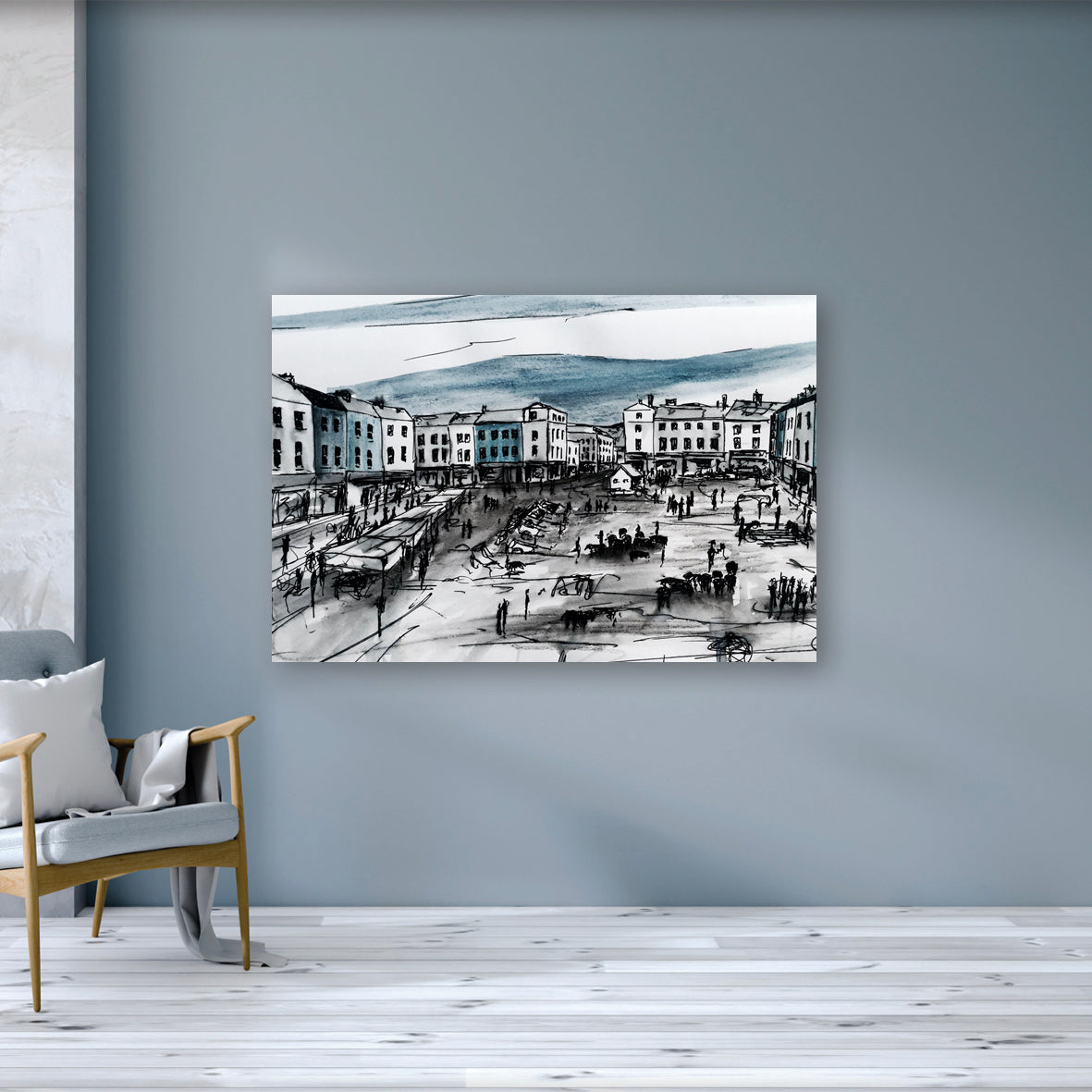 Market Day, Dungarvan - County Waterford by Stephen Farnan