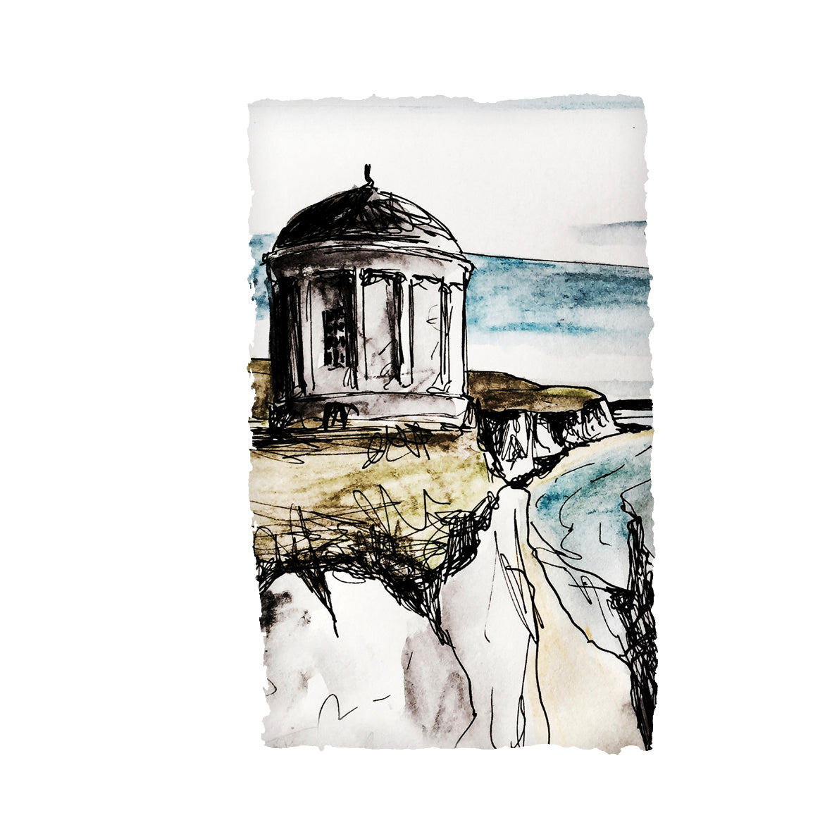 Mussenden Temple (Portrait) by Stephen Farnan