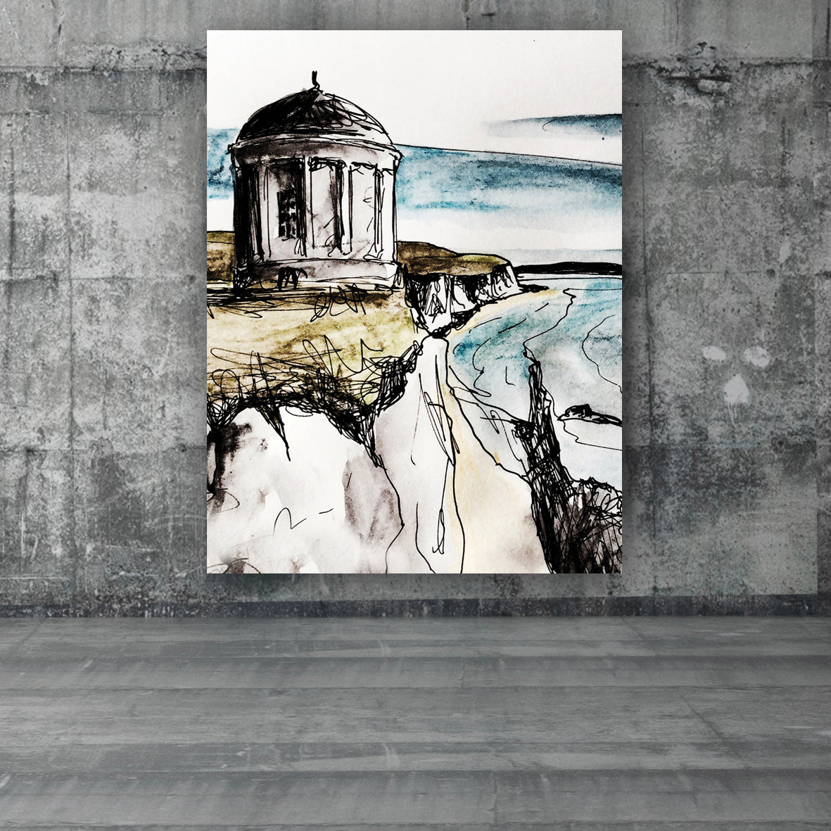 Mussenden Temple (Portrait) by Stephen Farnan