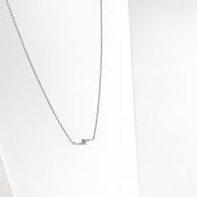 Load image into Gallery viewer, BOLT - Cubic Zirconia + Silver Necklace - Designed, Imagined, Made in Ireland
