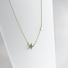 Load image into Gallery viewer, DOUBLE STAR Gold Vermeil Necklace
