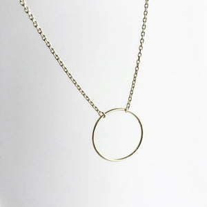 CIRCLE Gold Vermeil Necklace - Designed, Imagined, Made in Ireland