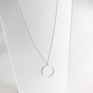 CIRCLE Necklace Silver - Designed, Imagined, Made in Ireland