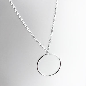 CIRCLE Necklace Silver - Designed, Imagined, Made in Ireland