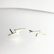 Load image into Gallery viewer, BOLT - Earrings Gold Vermeil - Designed, Imagined, Made in Ireland
