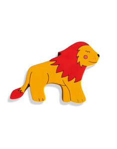 LION - Wooden Animal Magnet