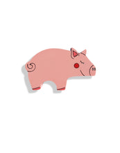 Load image into Gallery viewer, PIG - Wooden Animal Magnet
