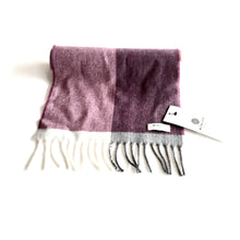 Load image into Gallery viewer, Beetroot Smoke Lambswool Scarf - Made in Donegal Ireland
