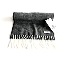 Load image into Gallery viewer, Black Lambswool Scarf - Made in Donegal Ireland
