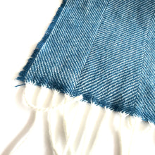Load image into Gallery viewer, Kingfisher Herringbone - Lambswool Scarf - Made in Donegal Ireland

