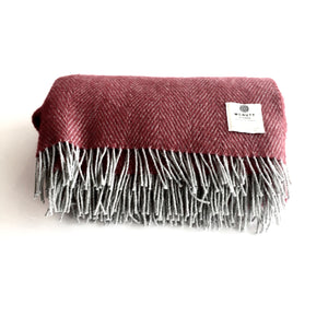Ruby Home Lambswool Throw - Handmade in Donegal Ireland