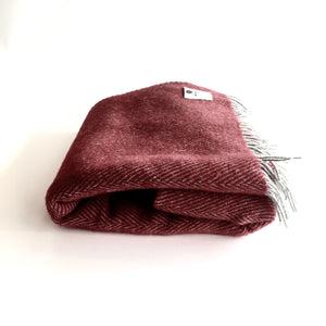 Ruby Home Lambswool Throw - Handmade in Donegal Ireland