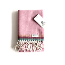 Load image into Gallery viewer, Flamingo First Baby Blanket - Handmade in Donegal Ireland
