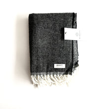 Load image into Gallery viewer, Charcoal First Baby Blanket - Handmade in Donegal Ireland
