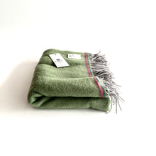 Load image into Gallery viewer, Green Mini Blanket - Handmade in Donegal Ireland
